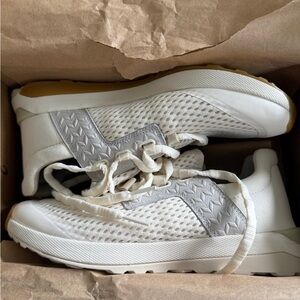 OluKai White and Gray Women's Sneakers